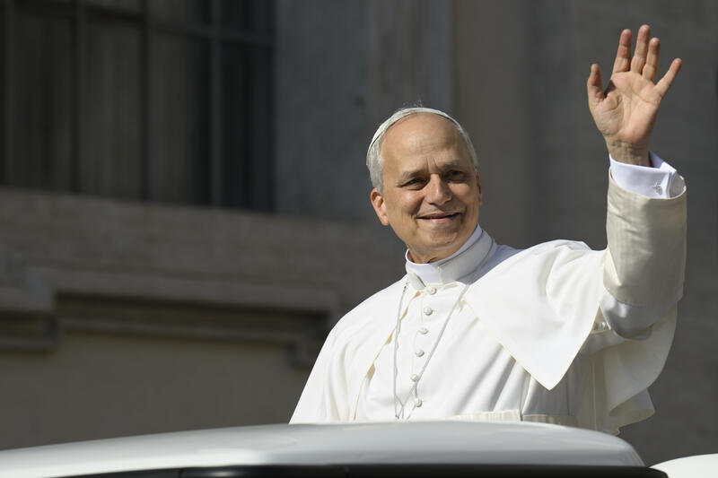 Papst Leo XIV. hat die Jugendlichen begrüßt (Archiv-Bild). (epd-bild/Vatikan Media/Ag.Siciliani)